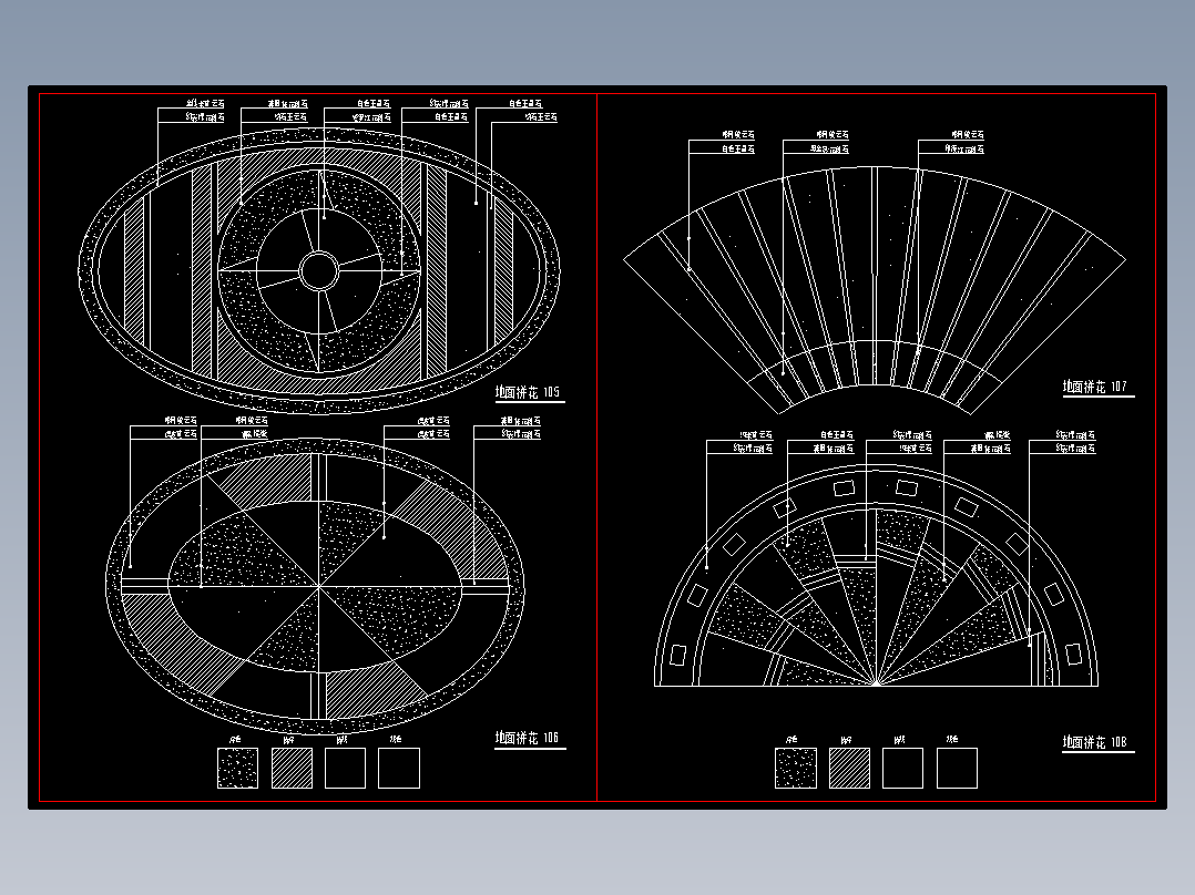 室内装修图库-地面拼花-742-743