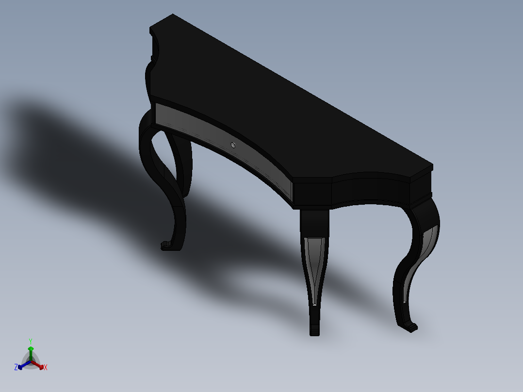 创意托架3D模型设计正等轴测图