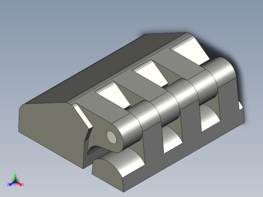 工程塑膠鉸鏈CFD-3D多系列多零件图纸模型