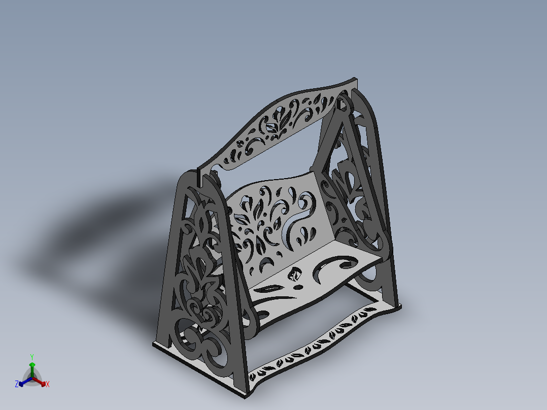 激光切割摆动木玩具-CAD格式-SolidWorks-step格式