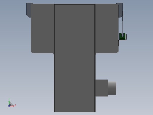 电动滑台模组SDM210下折模型前视缩略图
