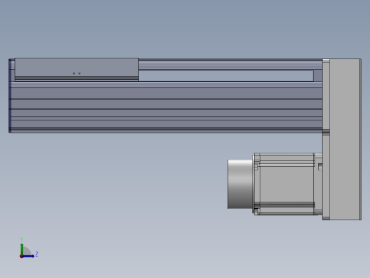 电动滑台模组SDM210下折模型左视缩略图
