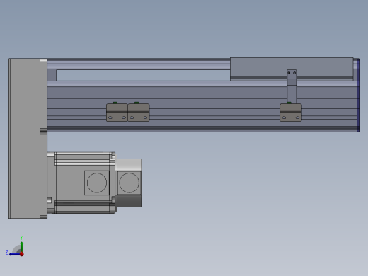 电动滑台模组SDM210下折模型右视缩略图