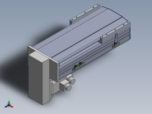 电动滑台模组SDM210下折模型正等轴测缩略图