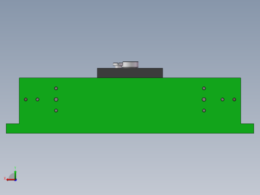 前横架加工工艺及钻凸台单独M12底孔夹具设计【含三维SolidWorks】【原创设计】后视缩略图