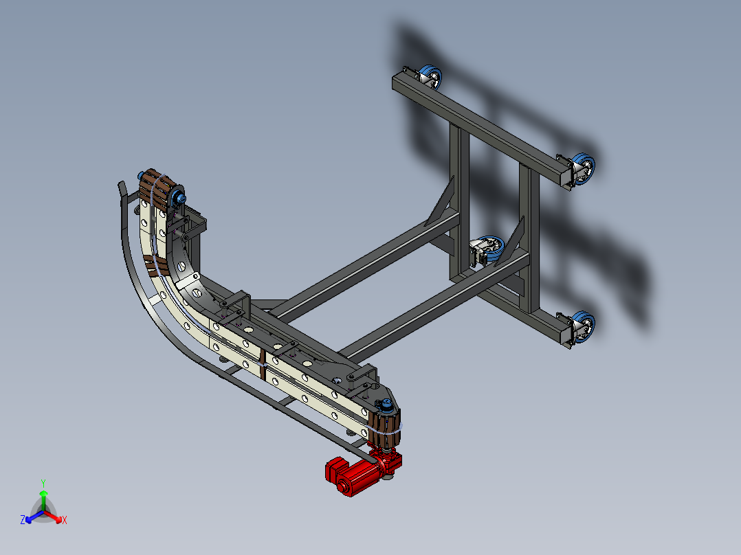 90度弯小型板条链输送机---x_t stp