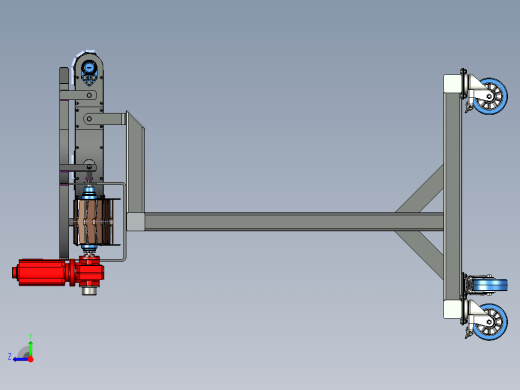 90度弯小型板条链输送机---x_t stp右视缩略图