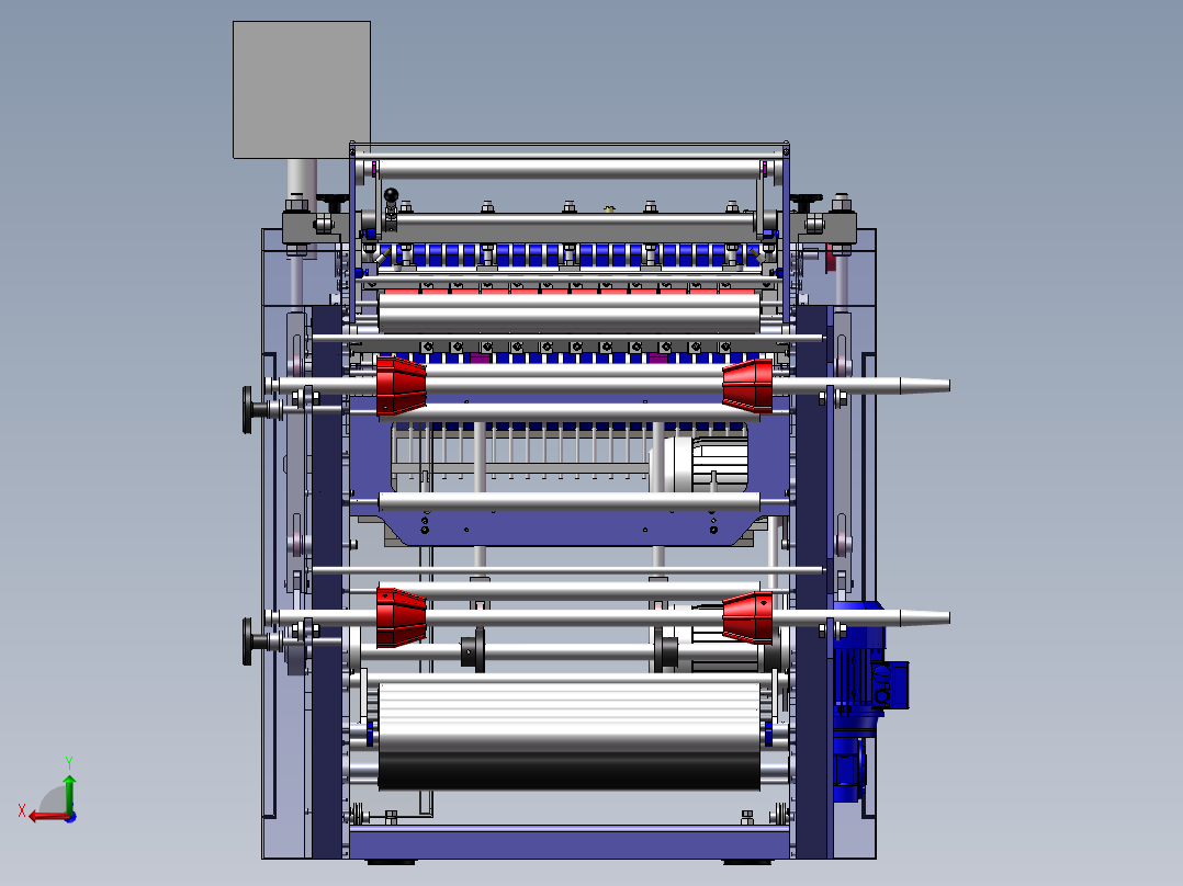 侧焊接制袋机后视图