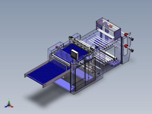 侧焊接制袋机正等轴测缩略图