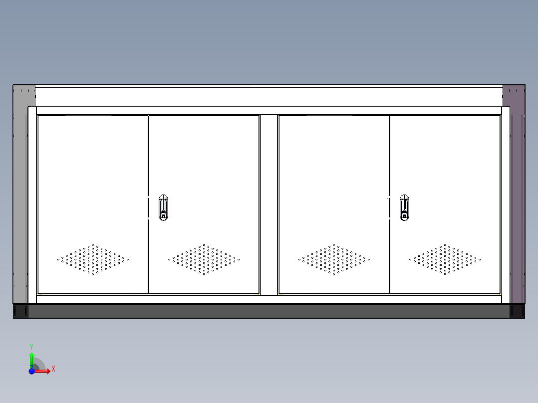 两工位控制台前视图