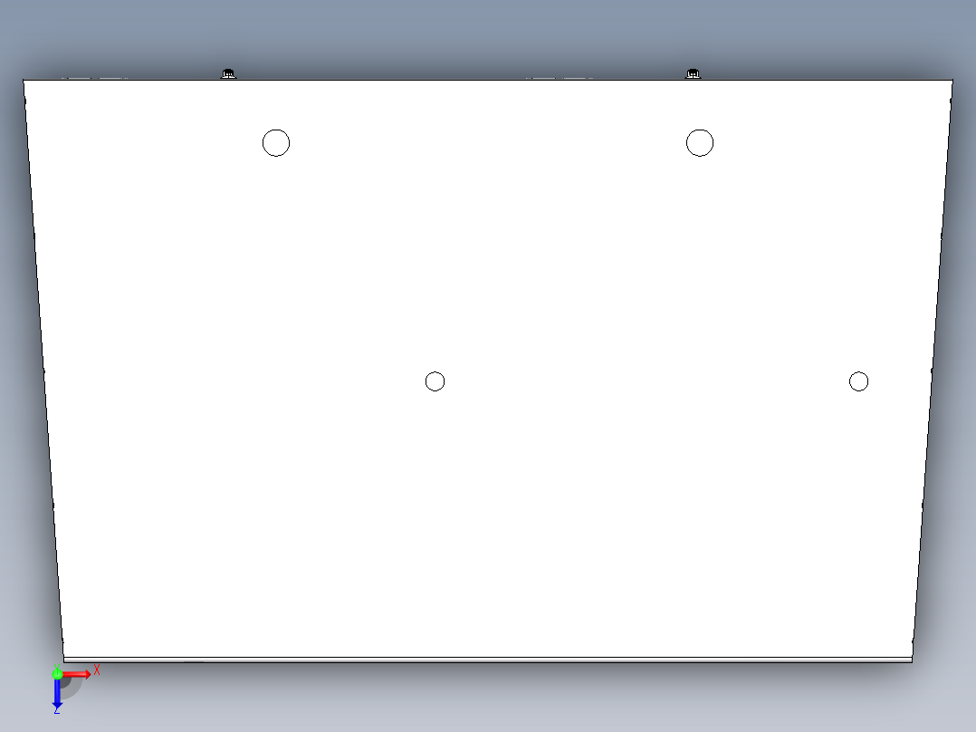 两工位控制台俯视图