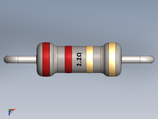 电容器 二极管 电阻器-Resistor 2.2 Ohm俯视缩略图