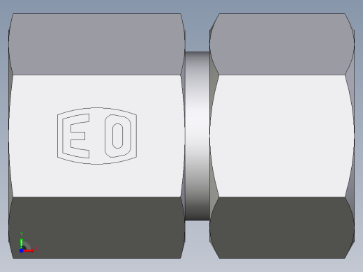 卡套式工业通用硬管接头EO_Swivel_connector_GAI16ZSMCF前视缩略图
