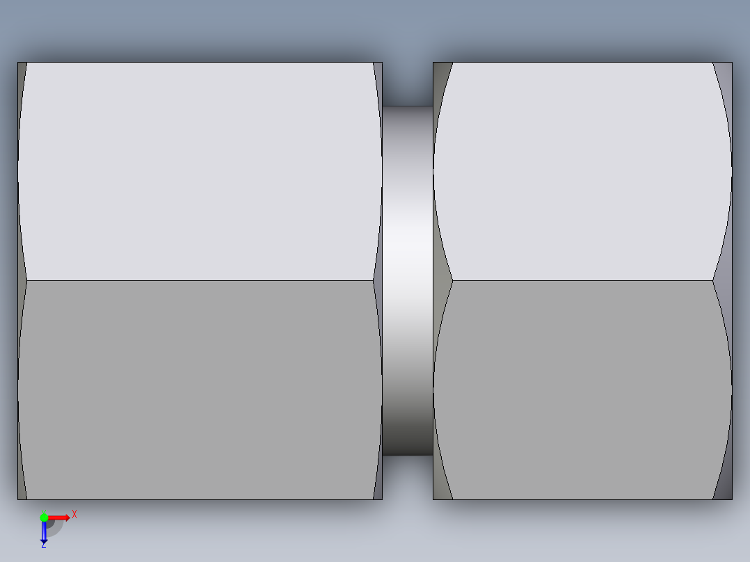 卡套式工业通用硬管接头EO_Swivel_connector_GAI16ZSMCF俯视图
