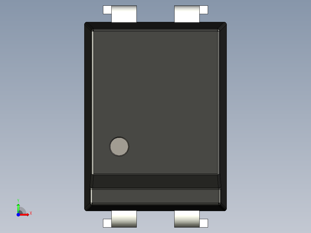 光电元件封装-DIP4-OC-BK前视图