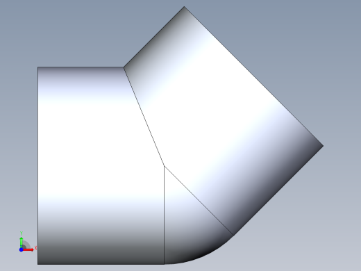 聚氯乙烯配件08-Sch80_45Elbow_SxS_817-030 _3in前视缩略图