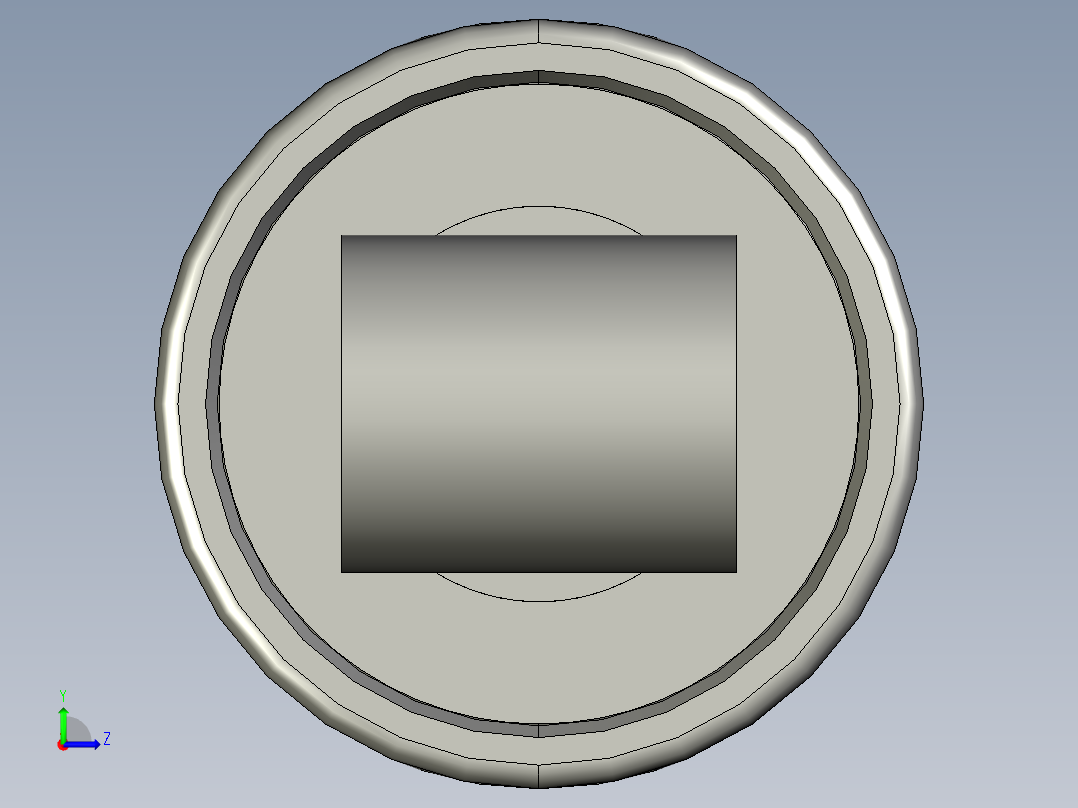粘滞阻尼器结构左视图