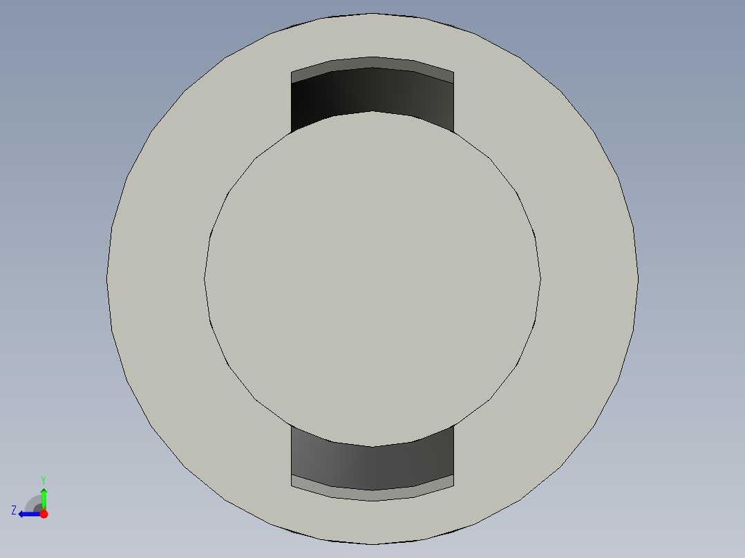 粘滞阻尼器结构右视图