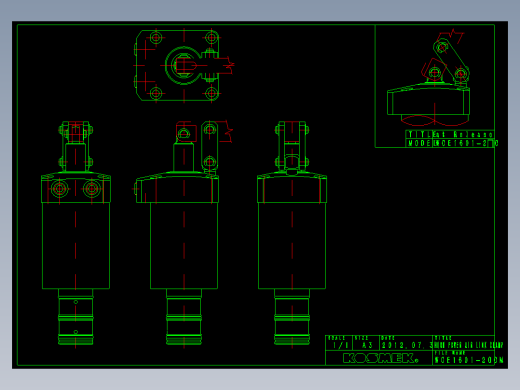 KOSMEKWCE1601-2GCM多系列多零件图纸模型多系列多零件图纸模型