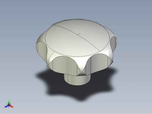 星型把手(鋁合金)ALHK-3D多系列多零件图纸模型正等轴测缩略图
