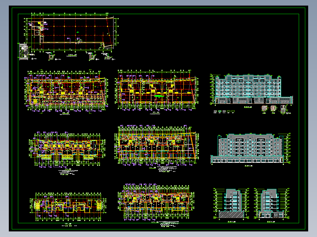 住宅楼平立剖面图