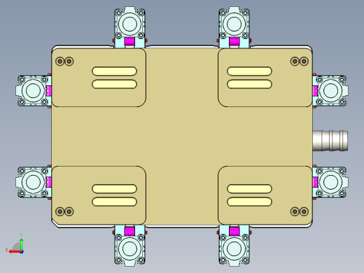CS19-C-CNC1-180711笔记本CNC工装夹具三维模型后视缩略图