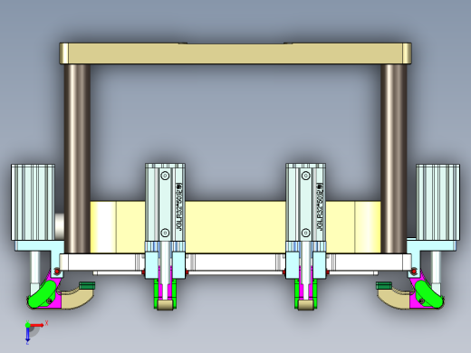 CS19-C-CNC1-180711笔记本CNC工装夹具三维模型俯视缩略图
