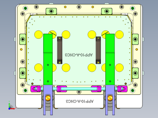 aap10_lcd_cover_al-笔记本CNC工装夹具三维模型CNC3-1110前视缩略图