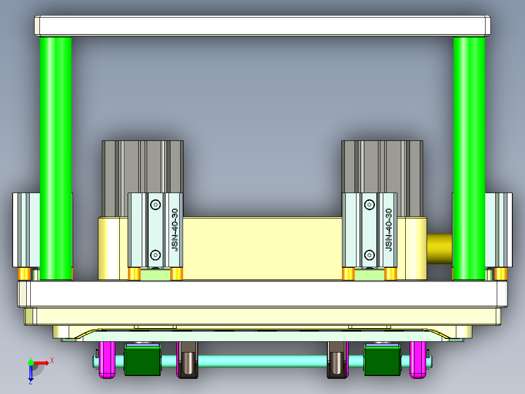 aap10_lcd_cover_al-笔记本CNC工装夹具三维模型CNC3-1110俯视图