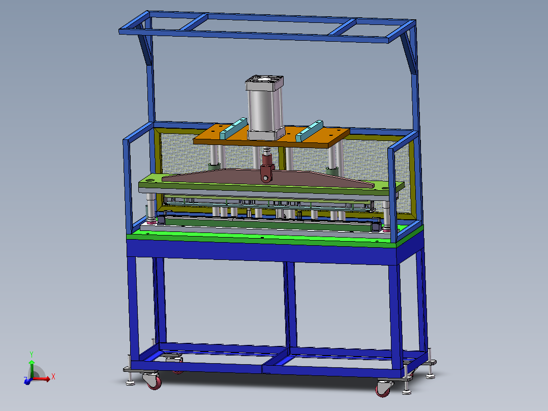 1米长冲切机sw18可编辑