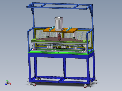 1米长冲切机sw18可编辑