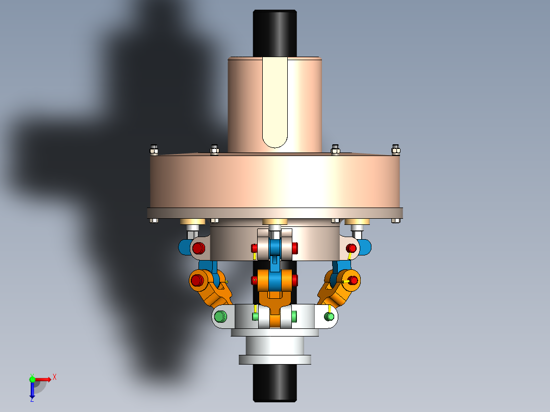多盘离合器sw18可编辑俯视图