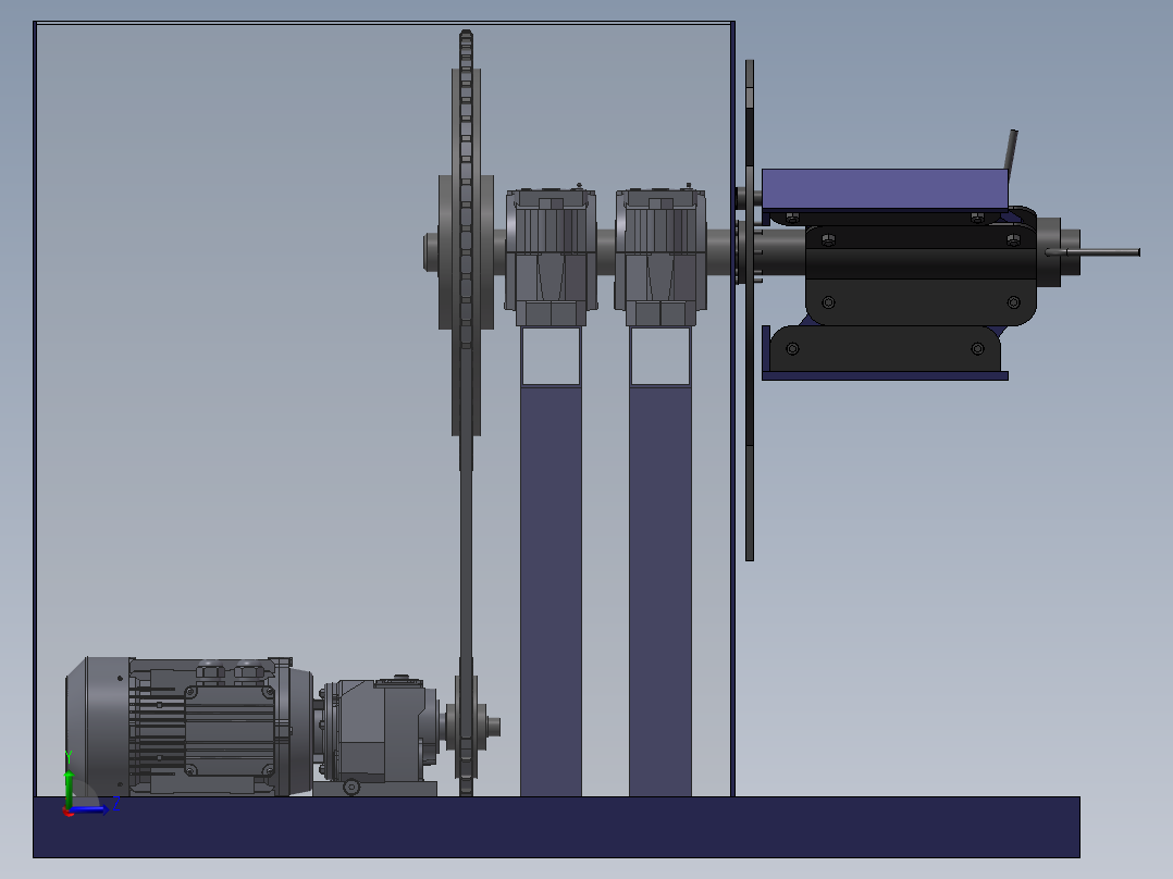 收卷／放卷机sw18左视图