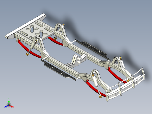 底盘带板簧正等轴测缩略图