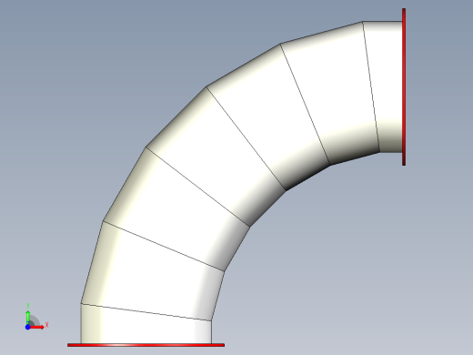 管弯头带法兰前视缩略图