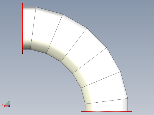 管弯头带法兰后视缩略图