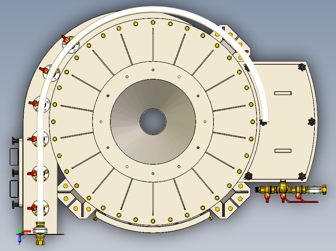 B3003462-HFVT-6 湿式除尘器俯视图