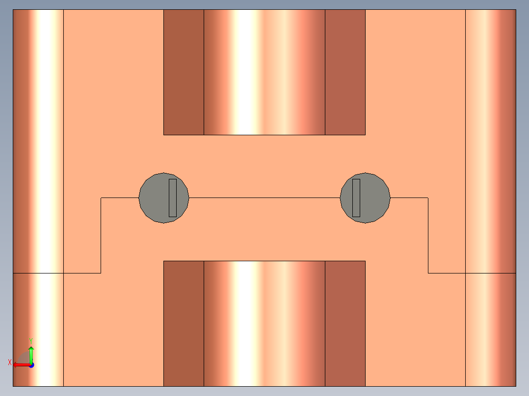 一种迷你电动推杆的设计后视图