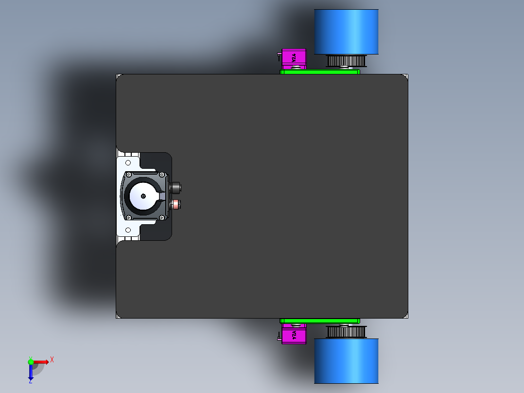 AGV小车、AGV(172)俯视图