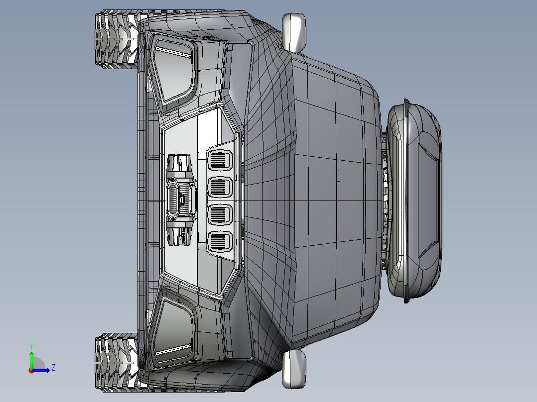 B3003677-奥迪越野车左视图