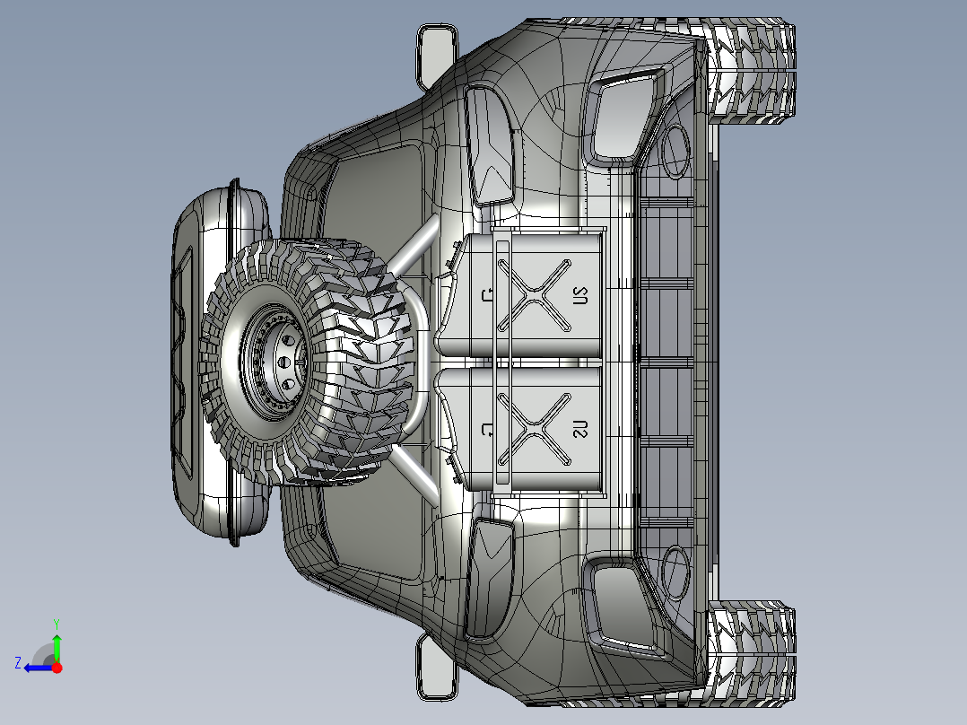 B3003677-奥迪越野车右视图