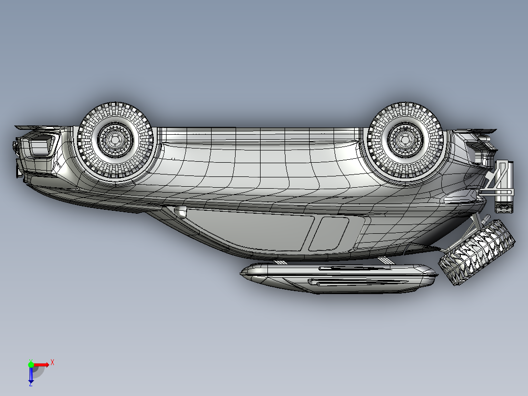 B3003677-奥迪越野车俯视图