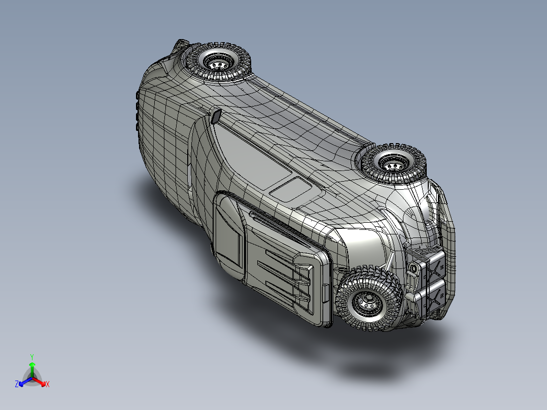B3003677-奥迪越野车正等轴测图