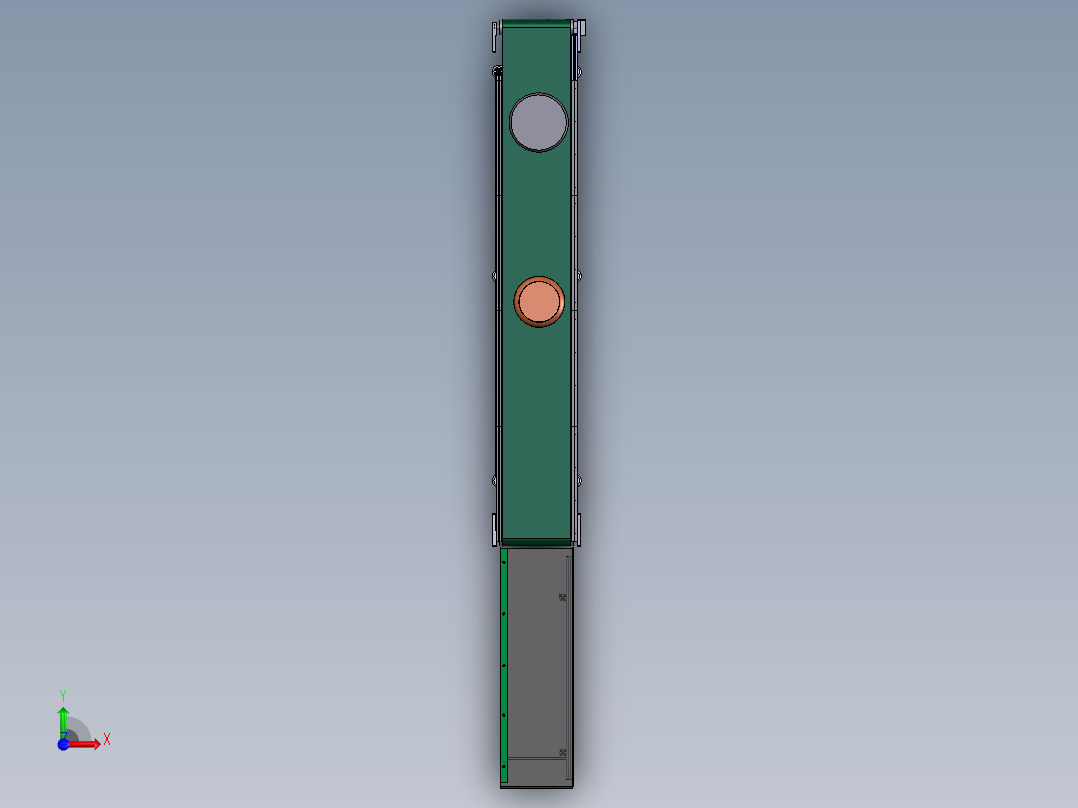 产品输送线前视图