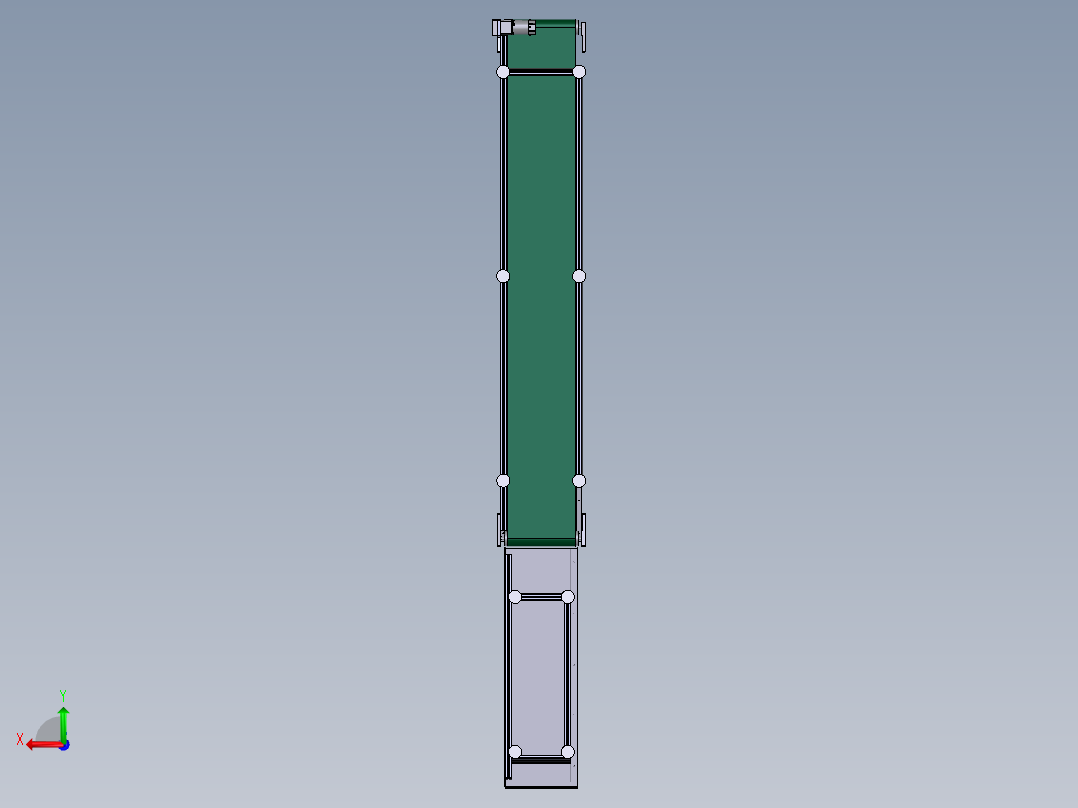 产品输送线后视图