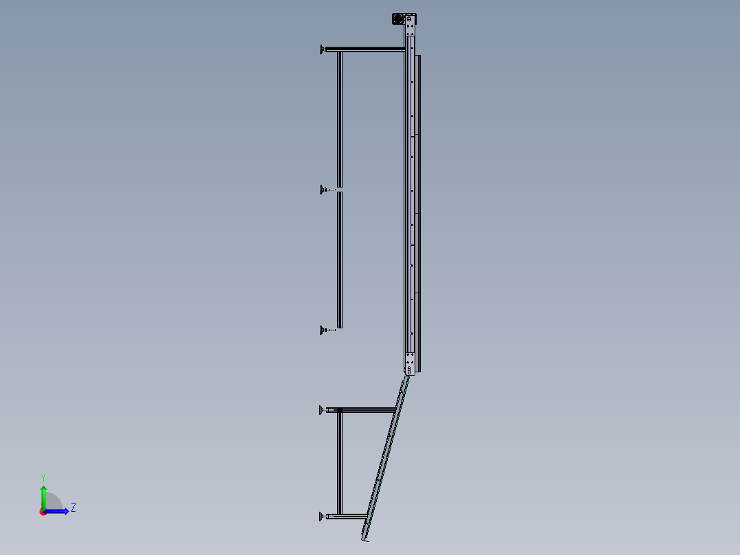 产品输送线左视图