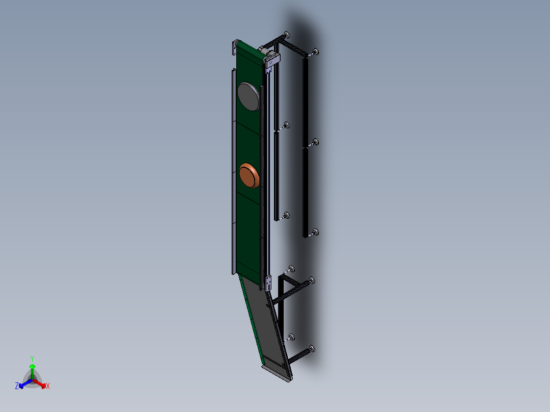 产品输送线正等轴测图