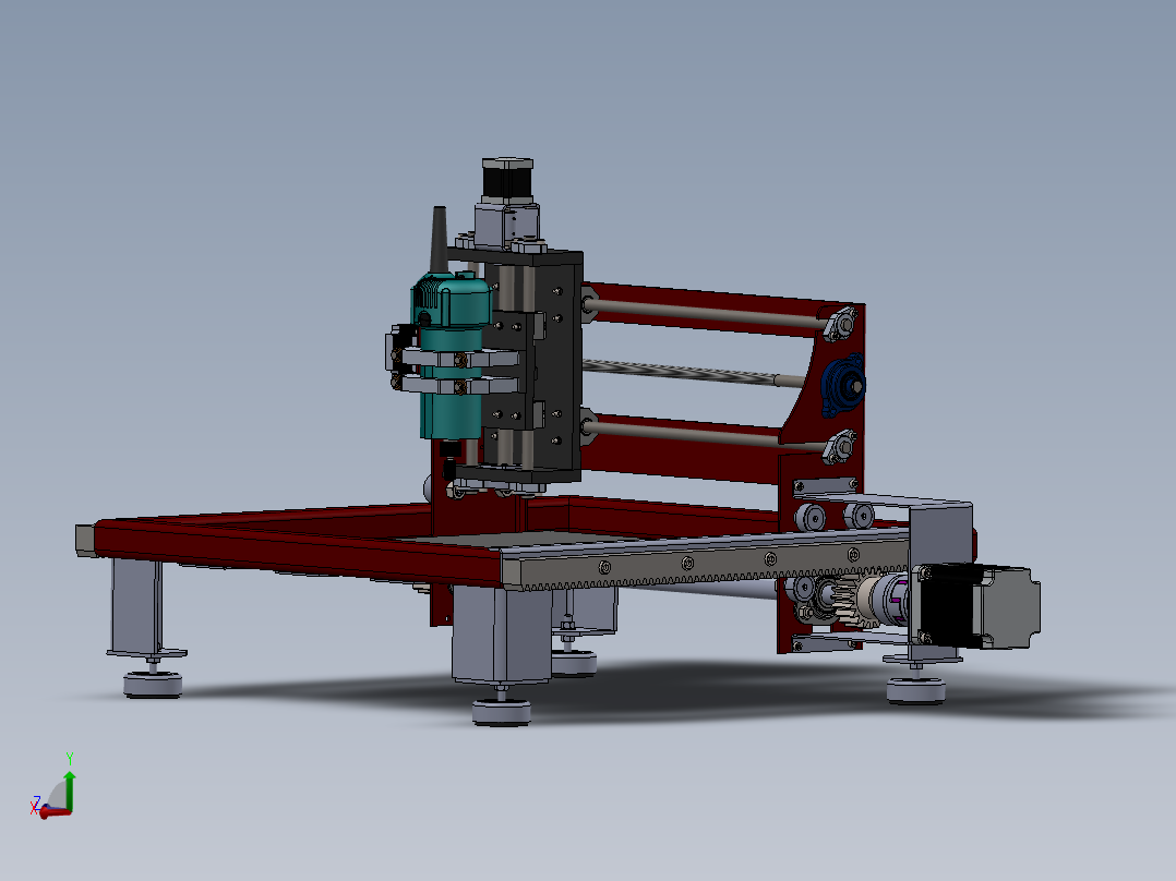 CNC雕刻机500 x 500毫米