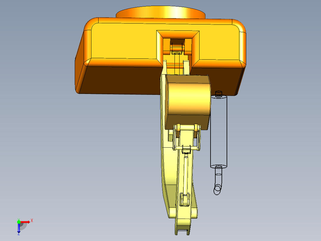 B2004715-工作中的液压挖掘机俯视图