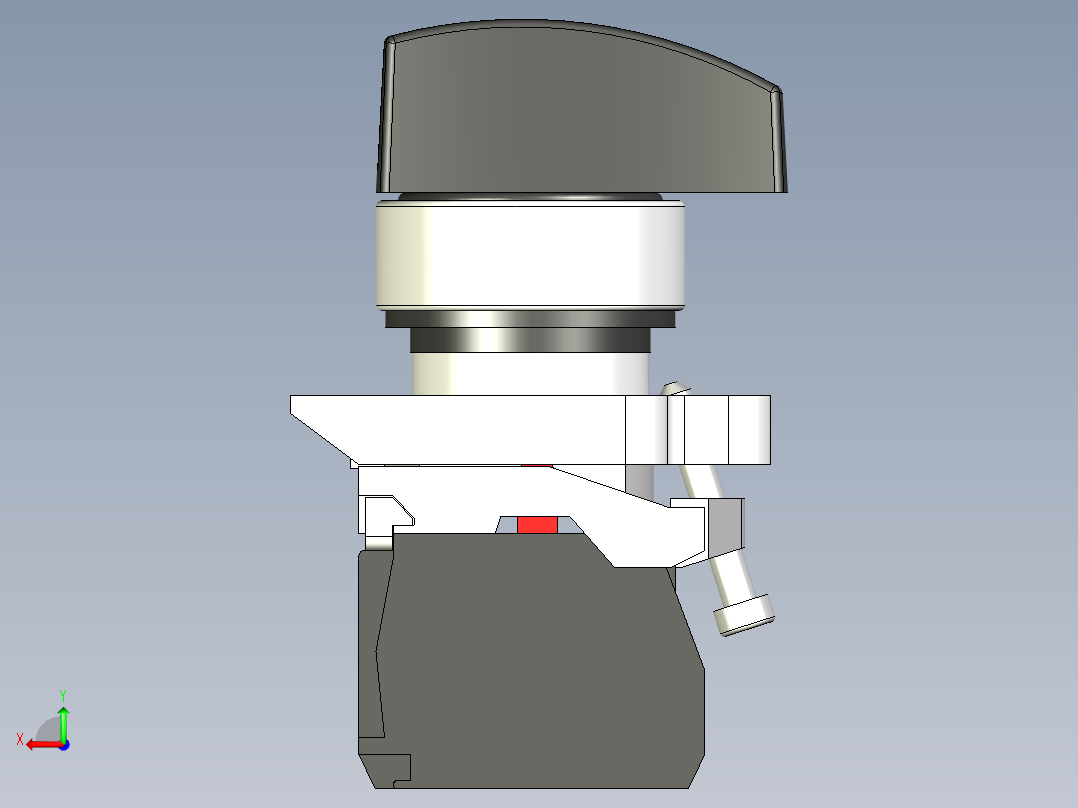 B2005252-开关 22mm 带 1 个常开触点和 1 个常闭触点后视图